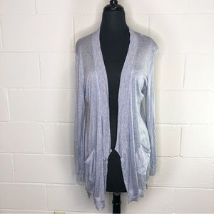 Eileen Fisher Duster Cardigan Top Lightweight Silk Blend